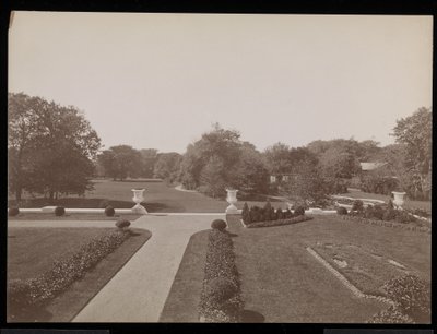 A Formal Garden at the E.D. Berwind Residence, Newport, Rhode Island by Byron Company